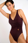 Maillot de bain une pièce marron EVETTE MANDRAKI - 4