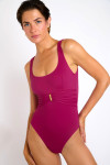 Maillot de bain une pièce rose MARYAM EDEN - 7