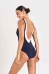 Maillot de bain 1 pièce femme marine et blanc ARIANA TAMARINDO