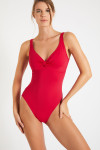 Maillot de bain une pièce rose framboise NANCIE LAVANDOU - 2