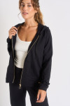 Veste de jogging noire PERIPLE VIATIQUE