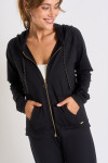 Veste de jogging noire PERIPLE VIATIQUE