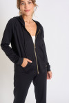 Veste de jogging noire PERIPLE VIATIQUE