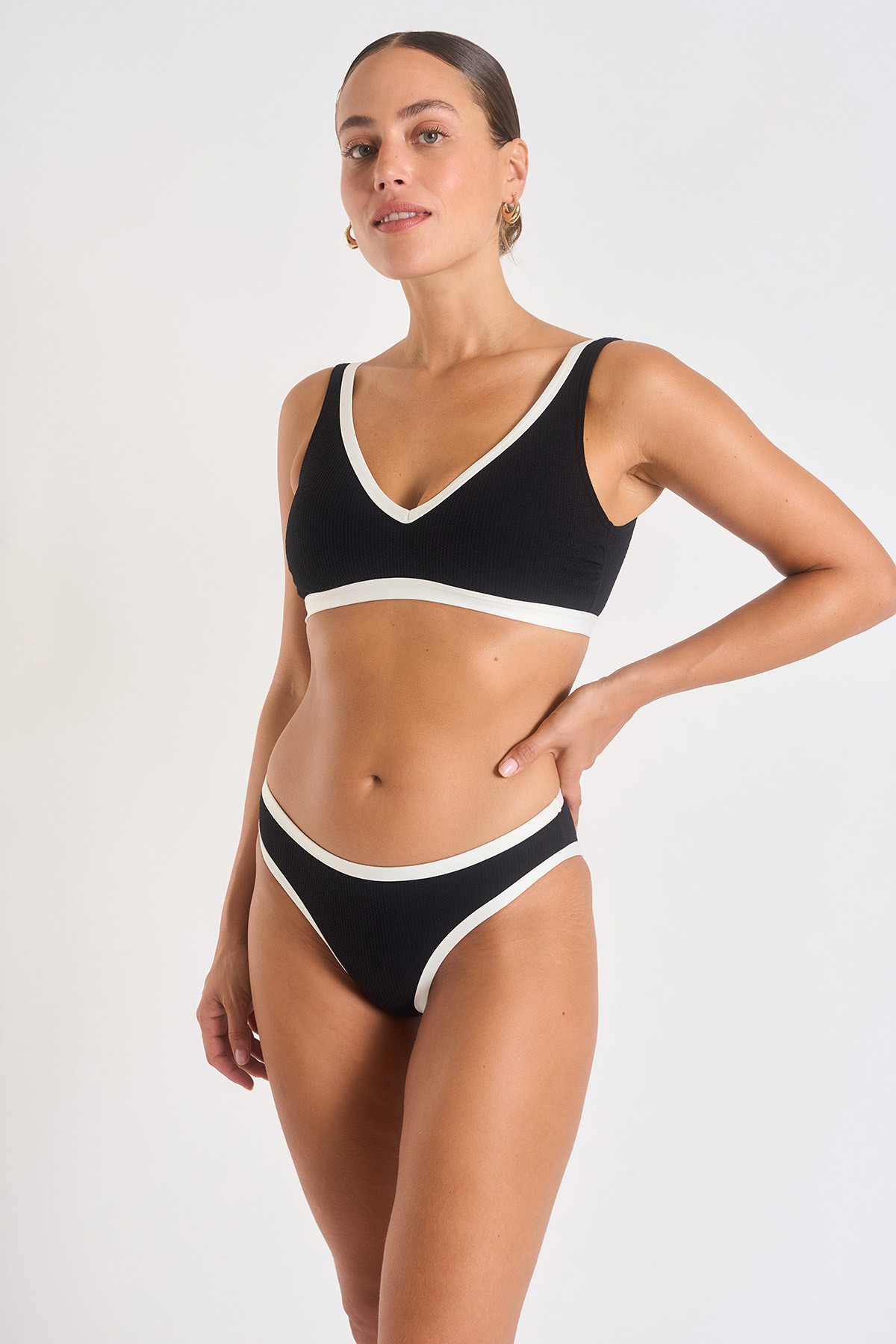 maillot de bain 2 pièces noir LOCANA & REINE PAIMPOL - 2