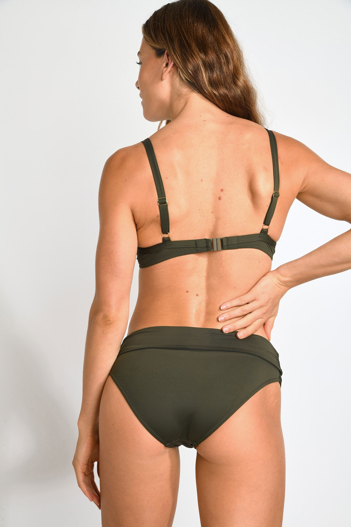 Maillot de bain 2 pièces Kaki SASKIA & ADELES HERMOSO - 1