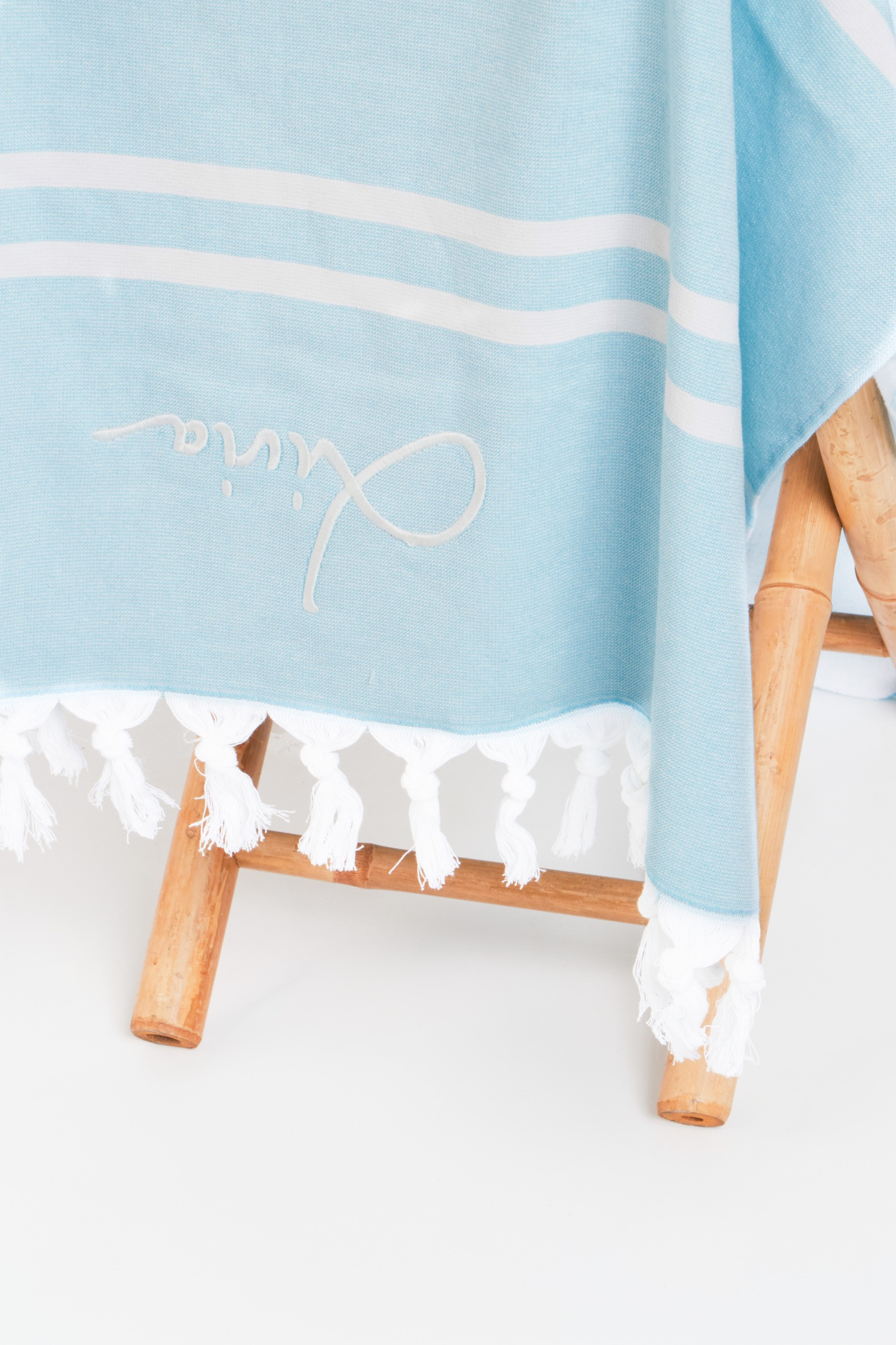 Fouta bleu ciel ATHOS HORTENSE - 2