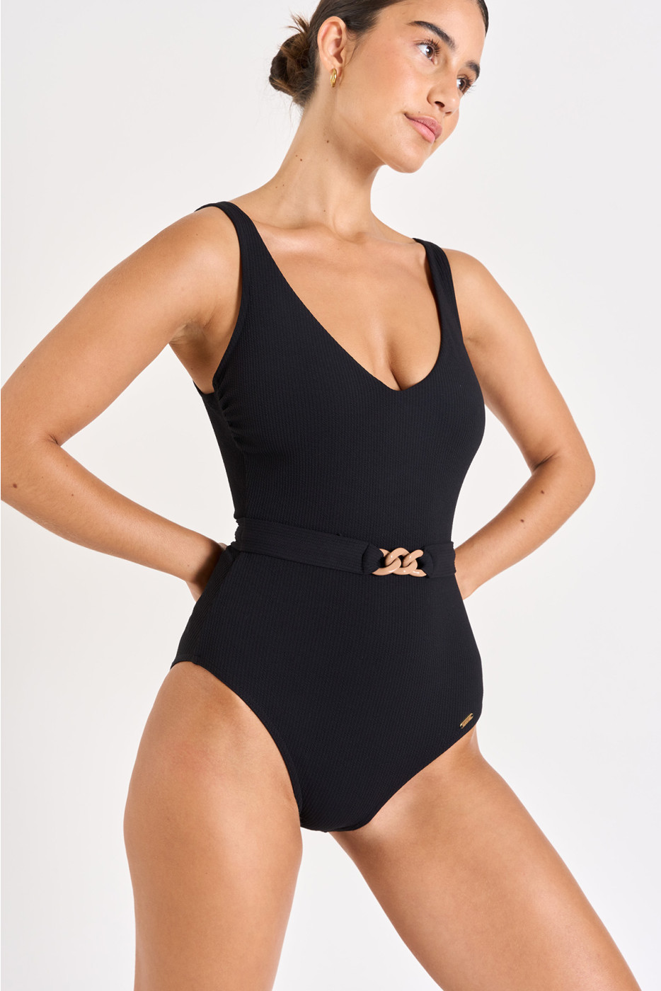 Maillot de bain une pièce noir Mandini Brehat - 4