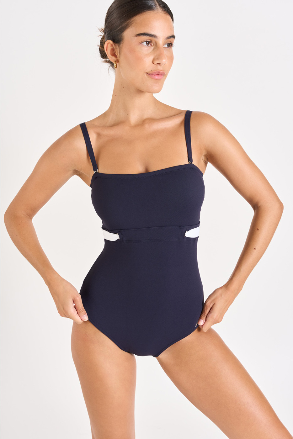 Maillot de bain 1 pièce marine ELINE TAMARINDO - 3