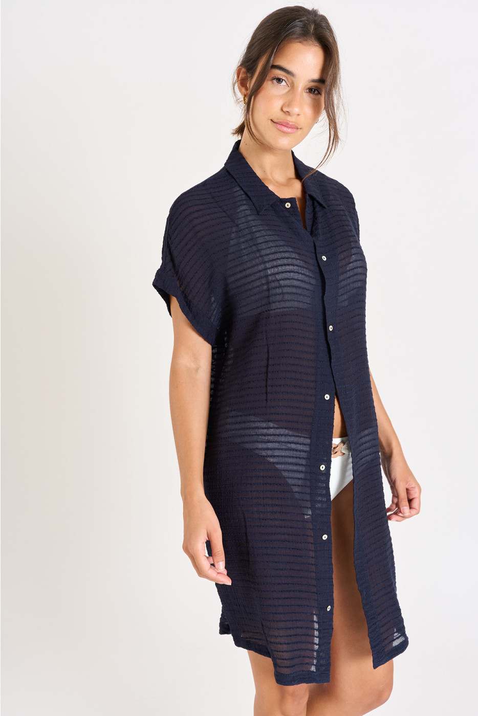 Chemise marine PALACA SOLOBEACH - 1
