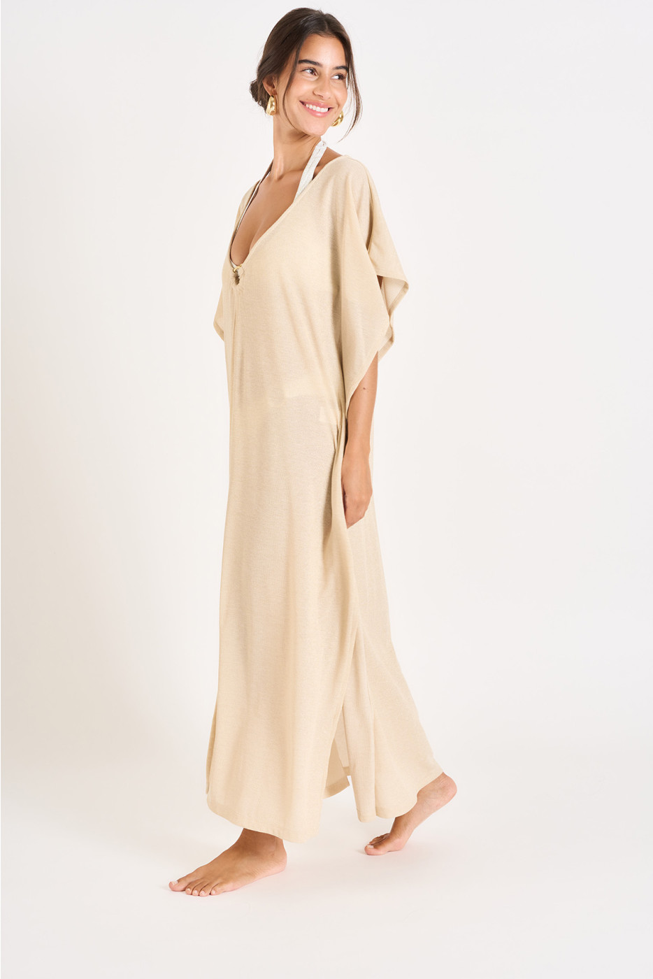 Robe longue dorée FABIOLA HAMAMET - 4