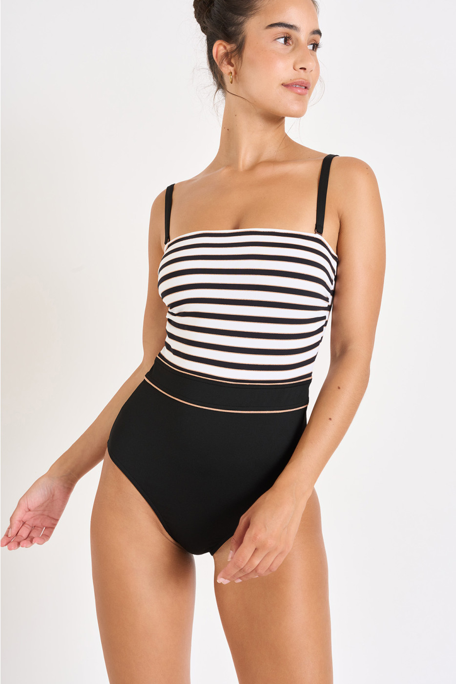 Maillot de bain bustier rayé ISABEL GOMERA. - 4