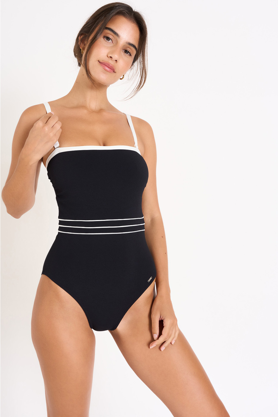 Maillot de bain 1 pièce noir KIRANE PAIMPOL. - 3