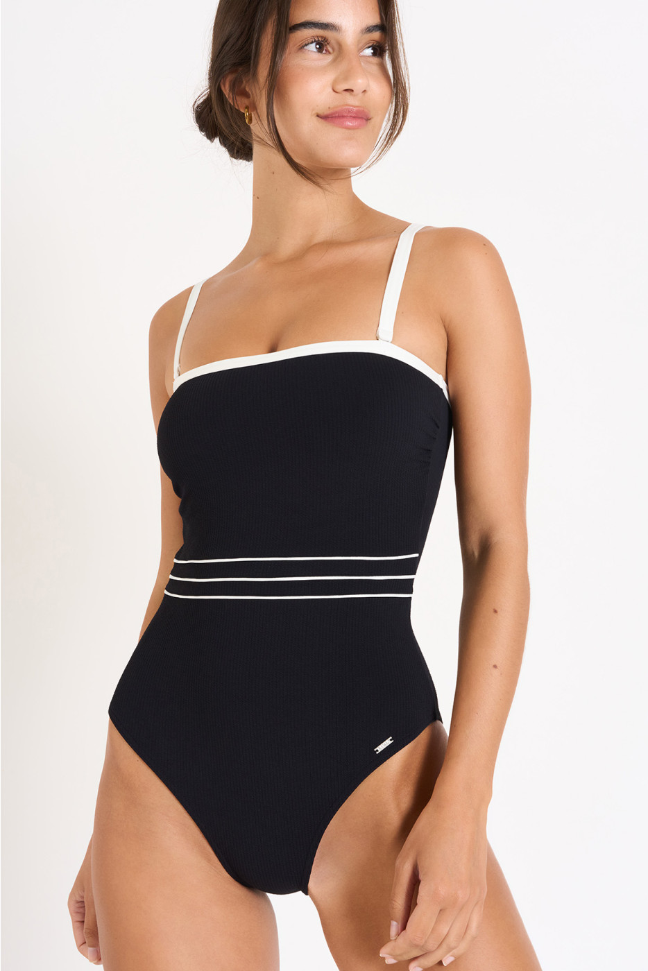 Maillot de bain 1 pièce noir KIRANE PAIMPOL. - 4