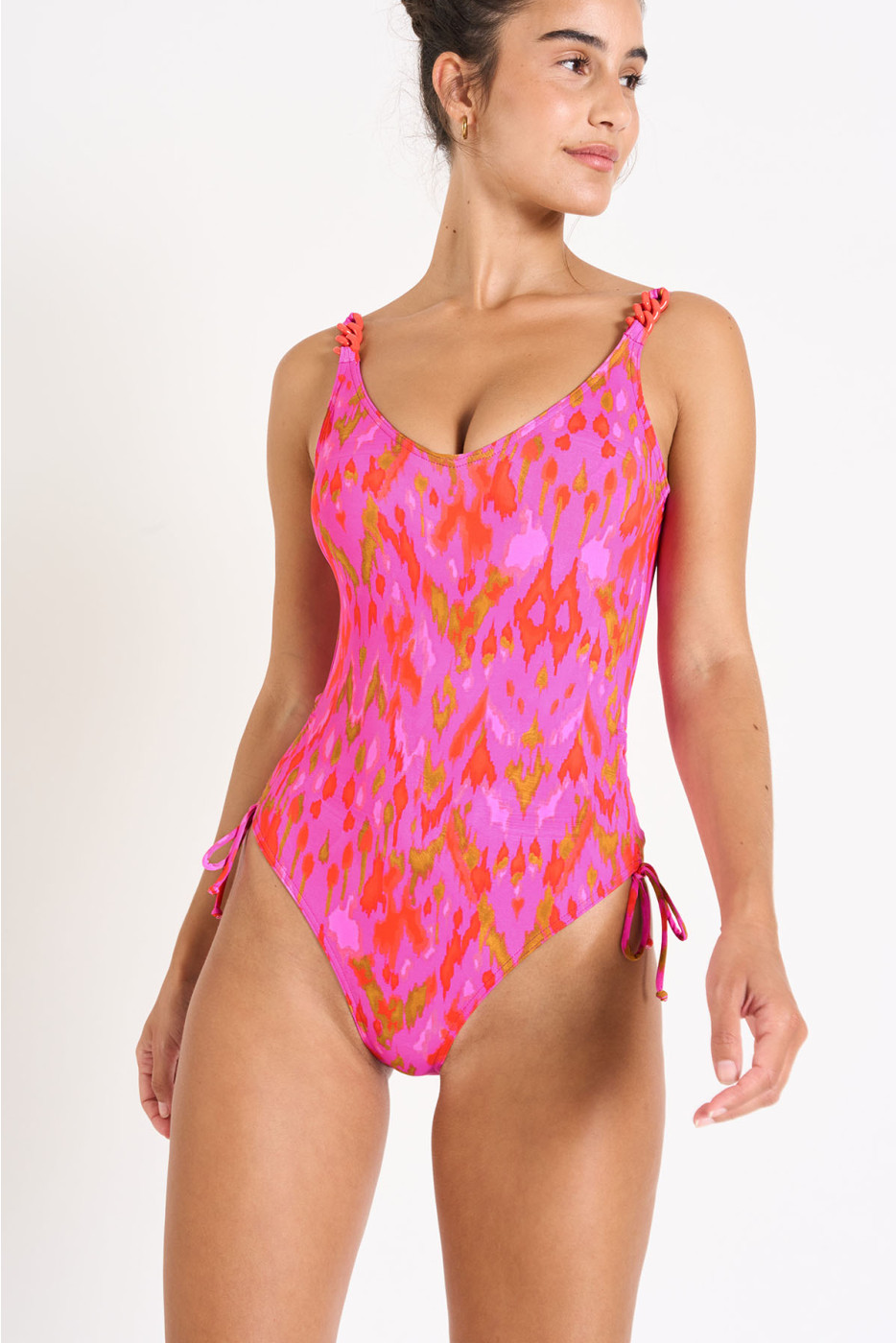 Maillot de bain une pièce rose MARGAUX INHACA.