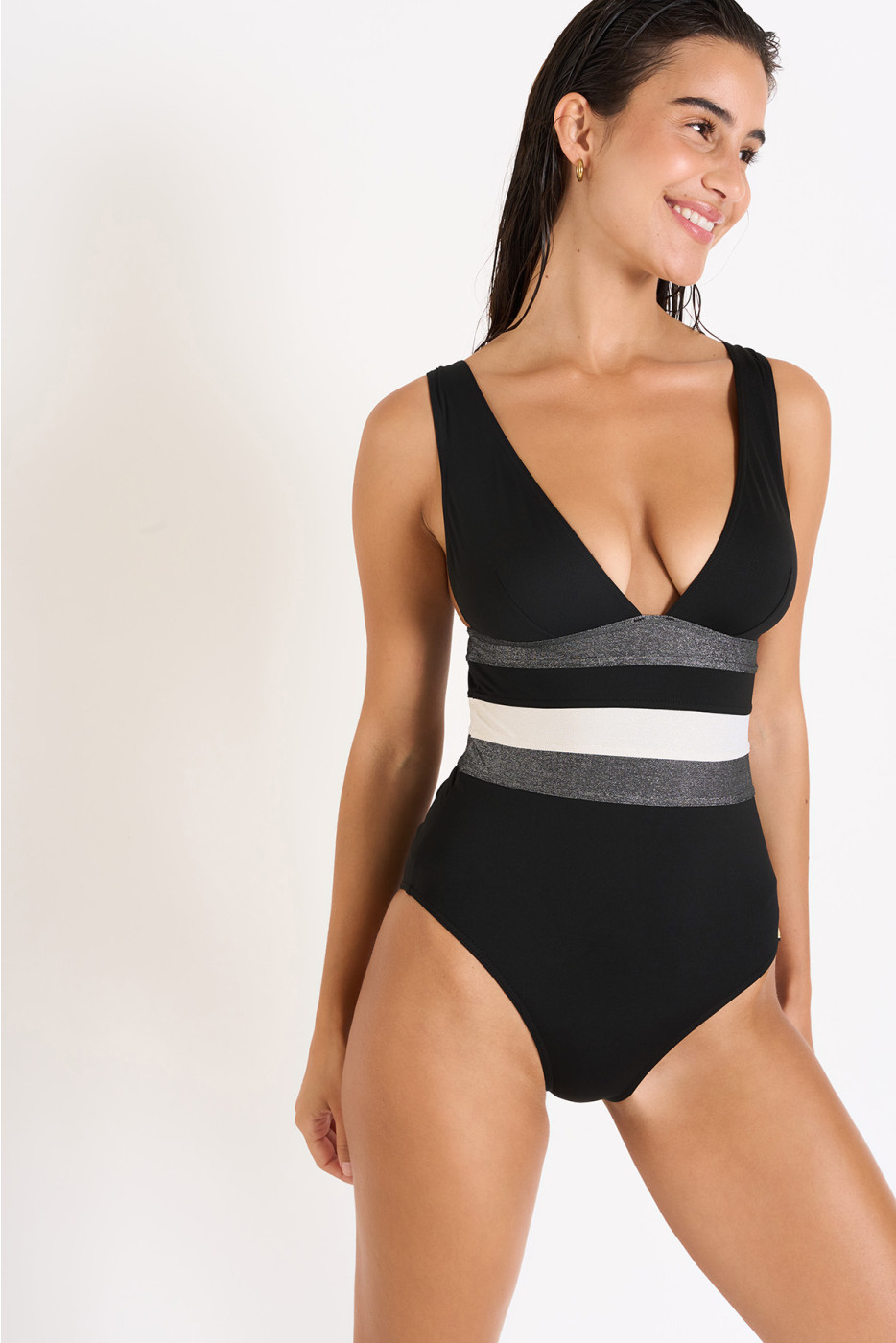 Maillot de bain noir NICOLE NAXOS - 4