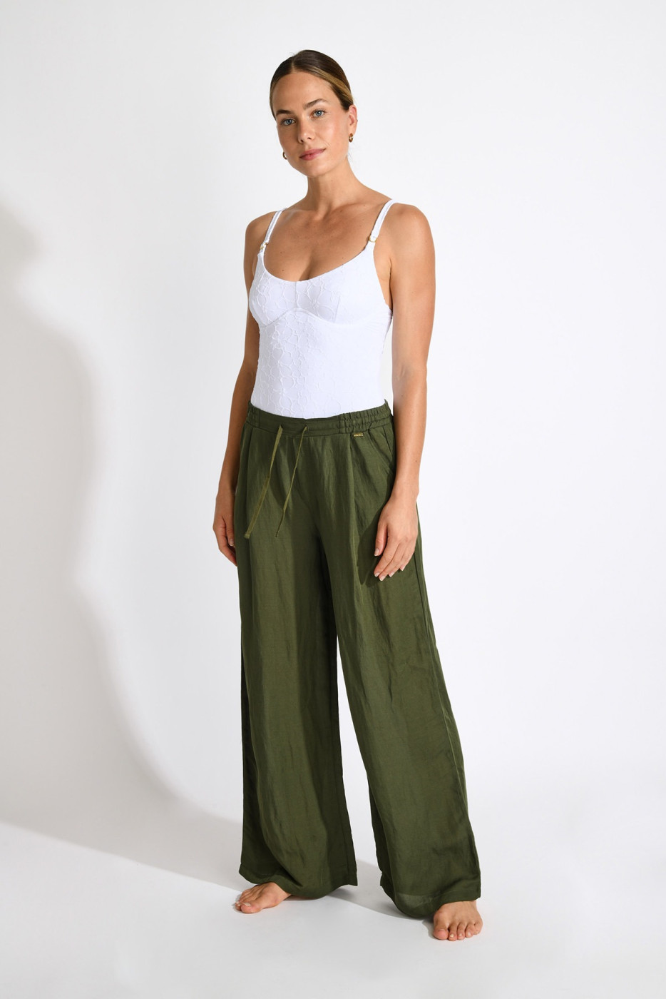 Pantalon kaki fluide ALYA ALAGOA