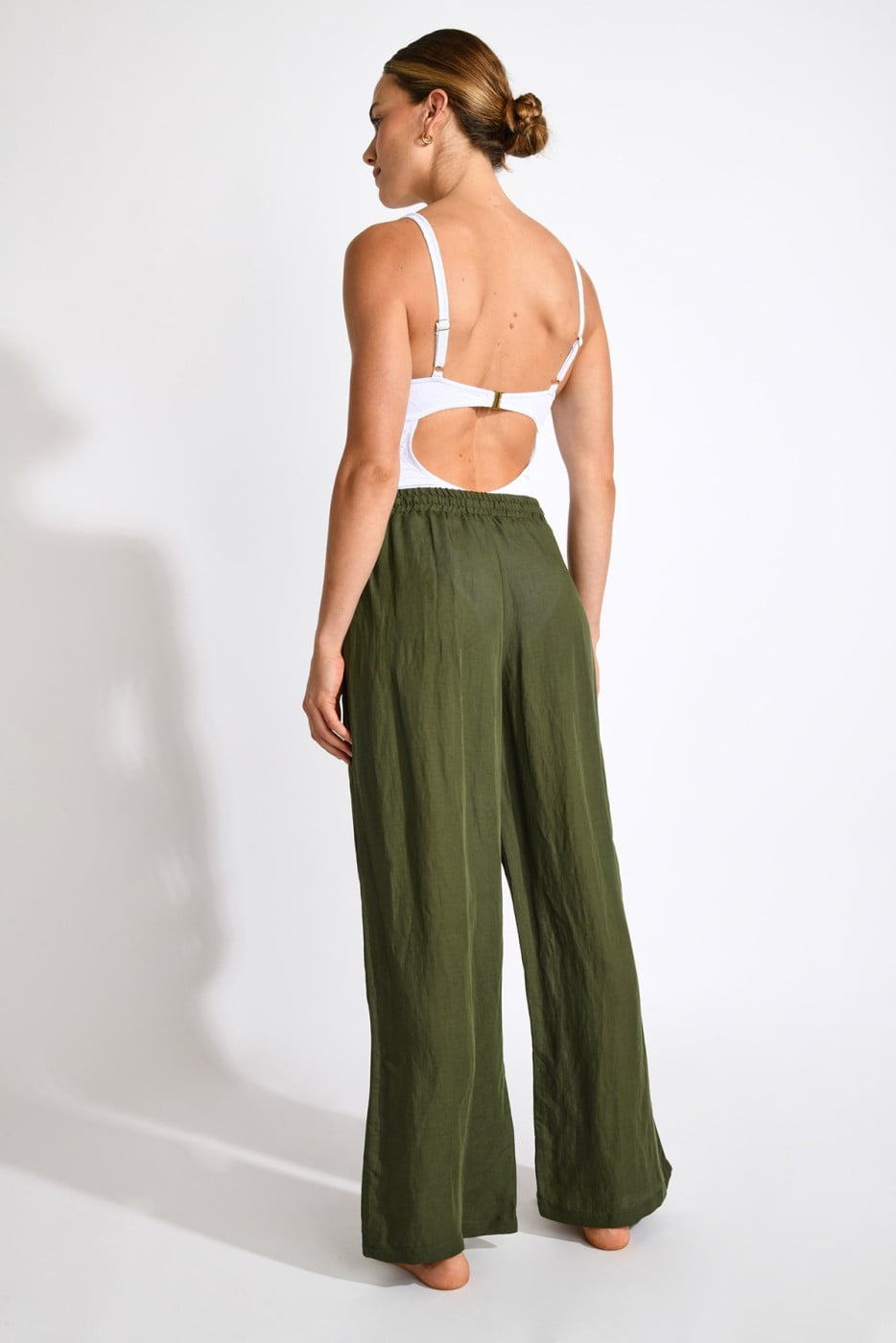 Pantalon kaki fluide ALYA ALAGOA