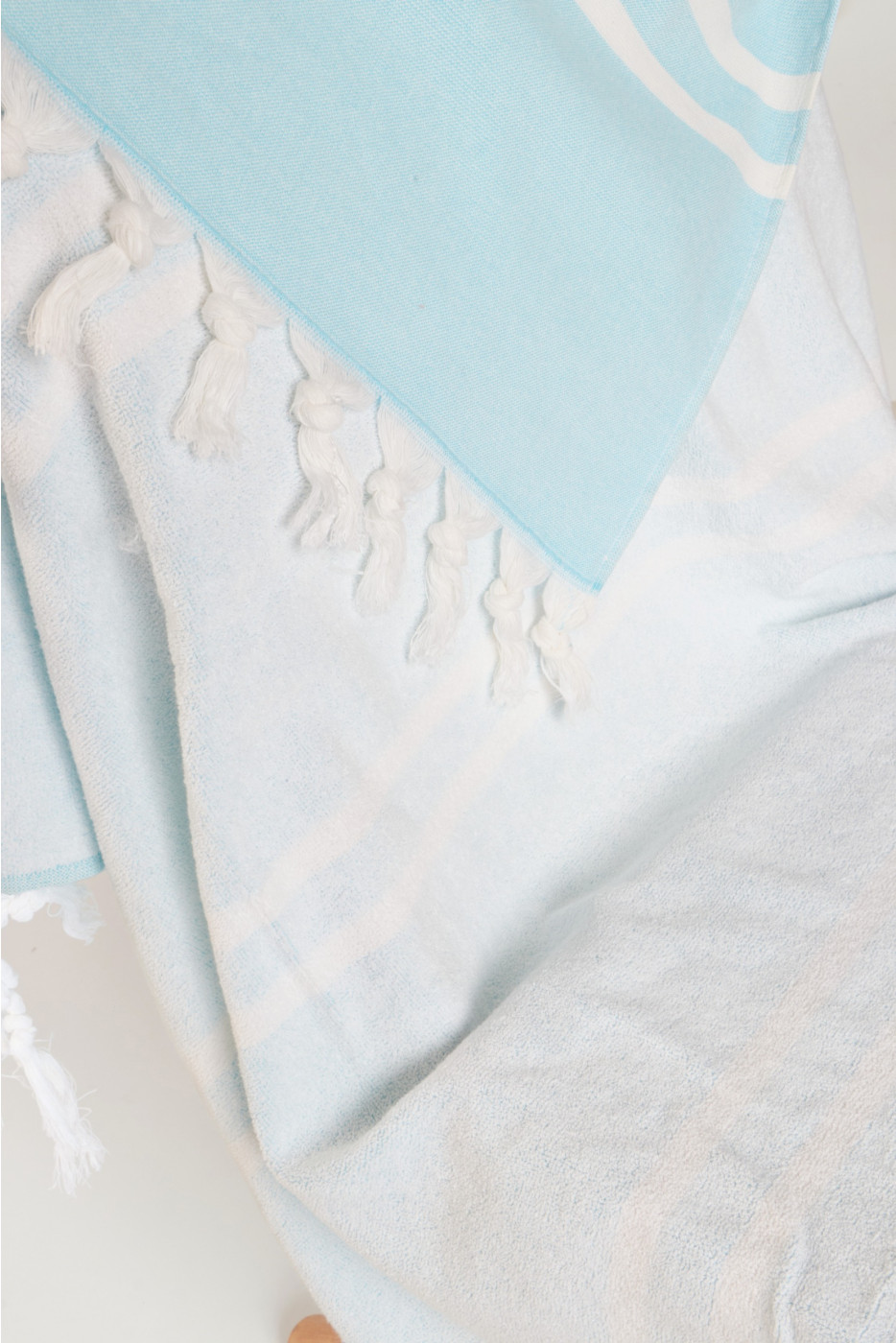 Fouta bleu ciel ATHOS HORTENSE - 5