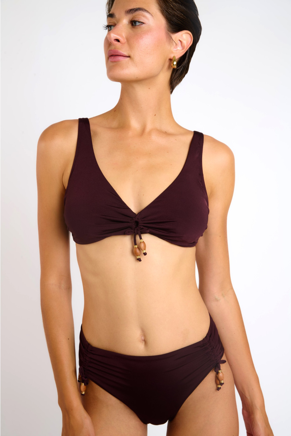 Maillot de bain 2 pièces marron CELAYA & YVANA MANDRAKI