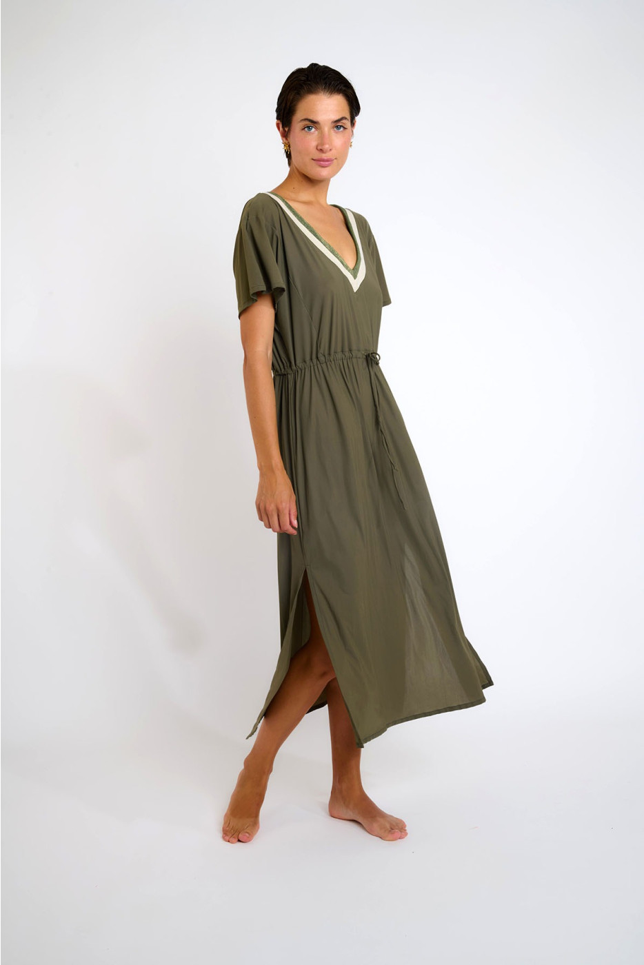 Robe kaki SARANDA SAMOS - 5