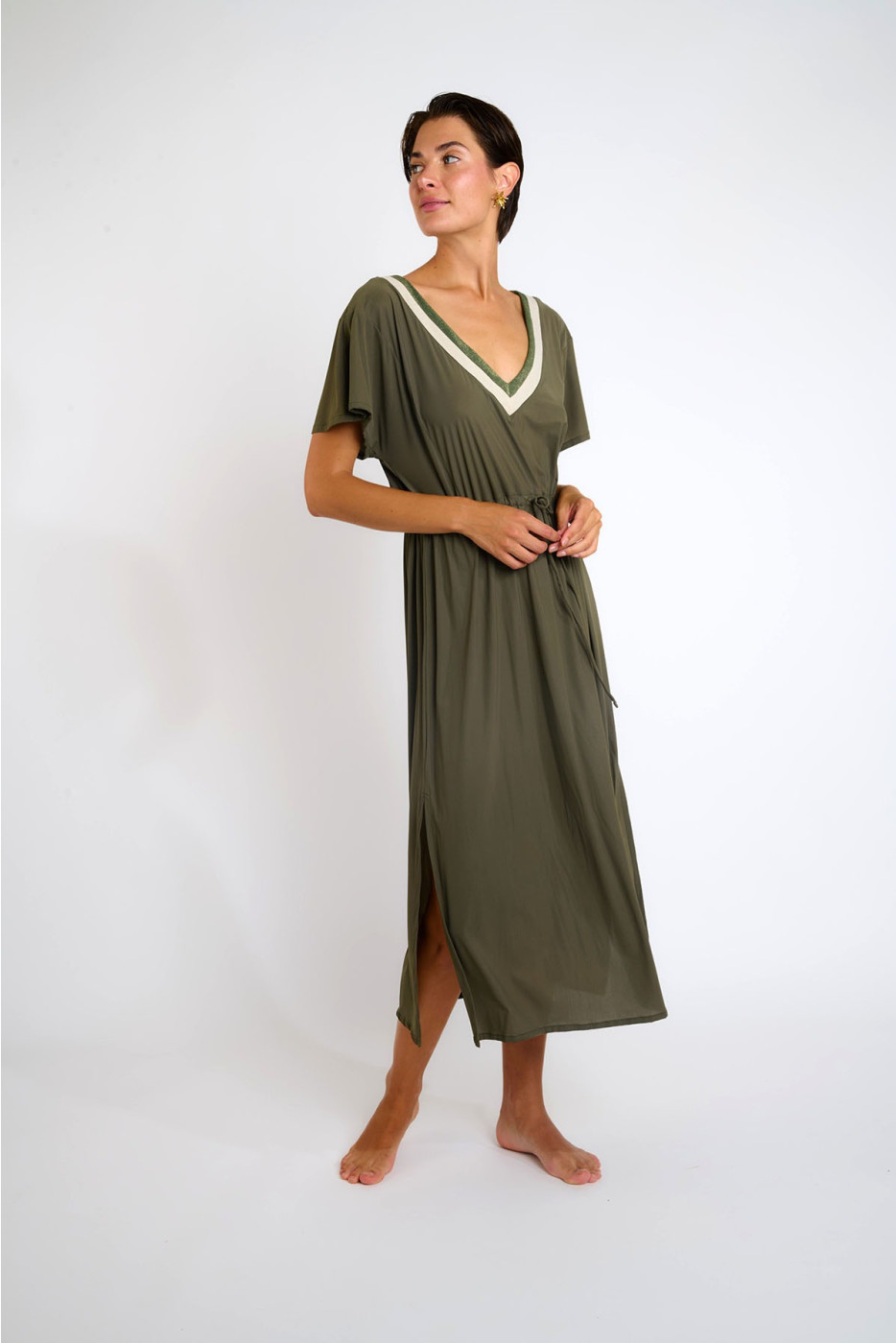 Robe kaki SARANDA SAMOS - 6