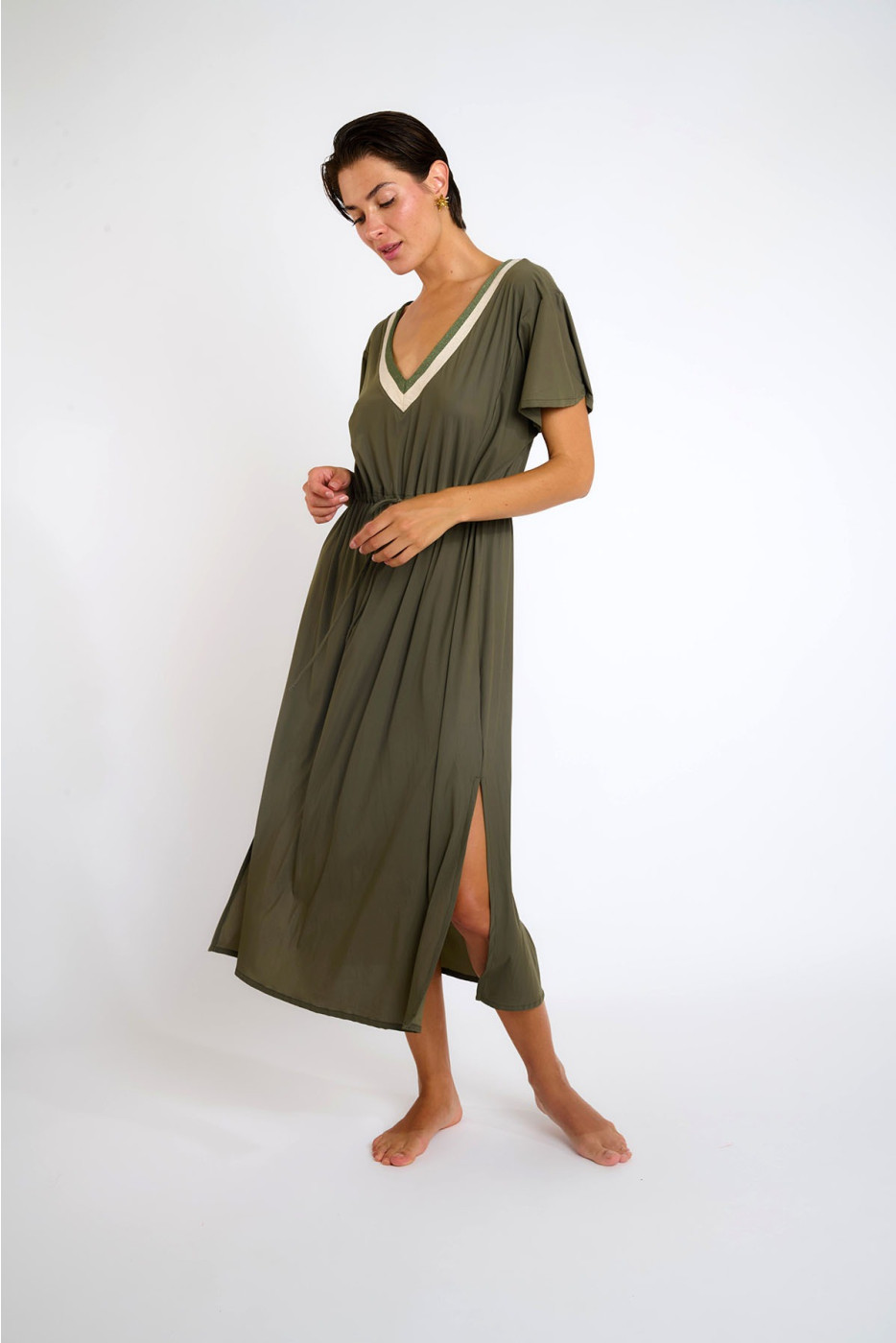 Robe kaki SARANDA SAMOS - 7