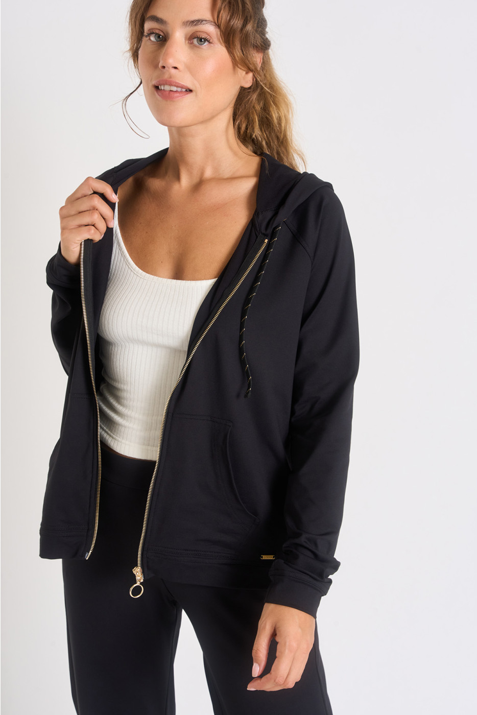 Veste de jogging noire PERIPLE VIATIQUE