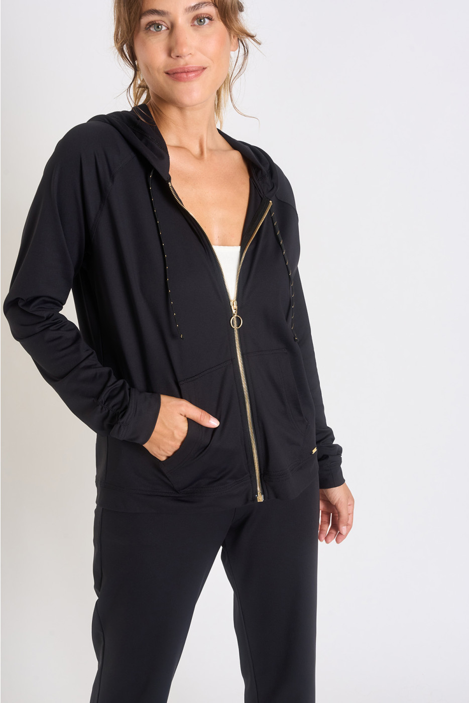 Veste de jogging noire PERIPLE VIATIQUE