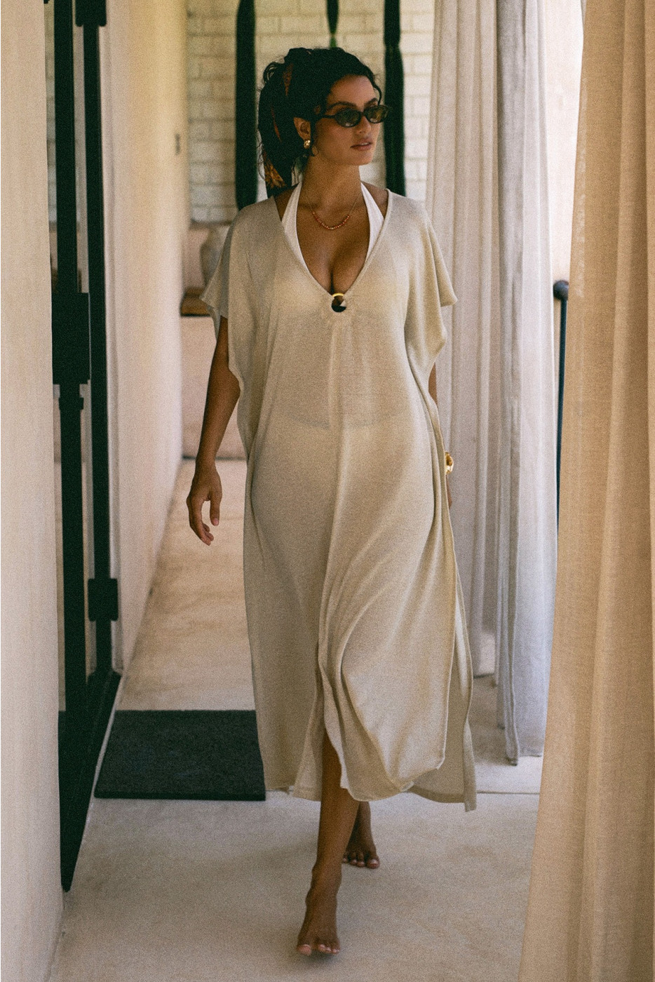 Robe longue dorée FABIOLA HAMAMET - 2
