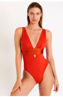 Maillot de bain 1 pièce orange CAROLINA KASANE