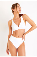 Maillot de bain 2 pièces blanc Derya & Karma Tekoma 
