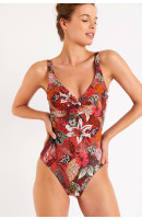 Maillot de bain une pièce paprika imprimé NANCIE MUSANGA