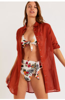 Chemise de plage marron NOLIE SHANGHA 