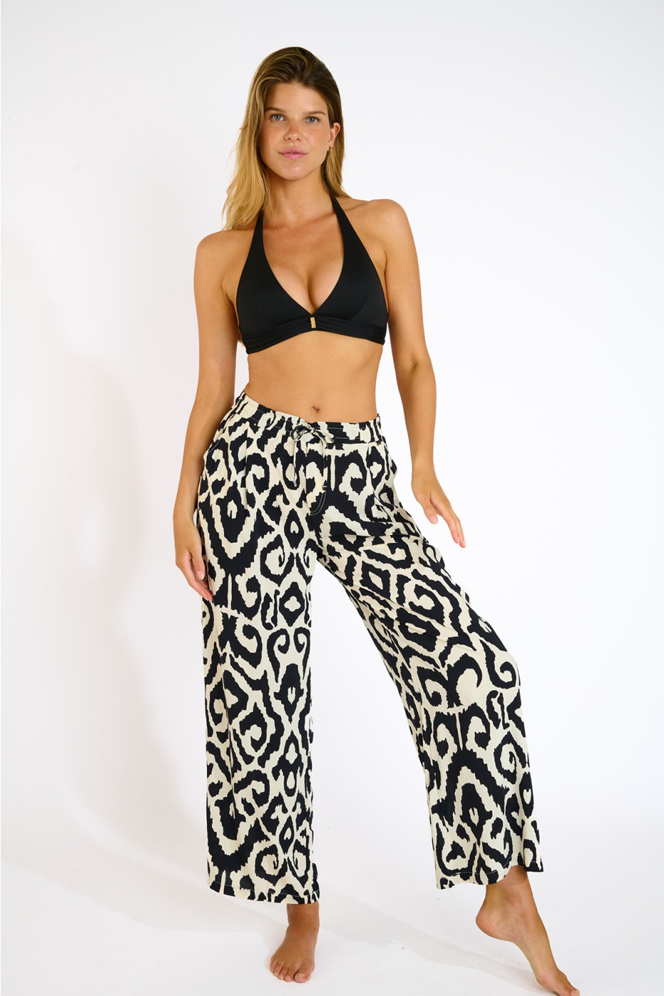 PANTALON BEACHWEAR Noir ALYA LIMANIA PANTALON BEACHWEAR Noir ALYA LIMANIA
